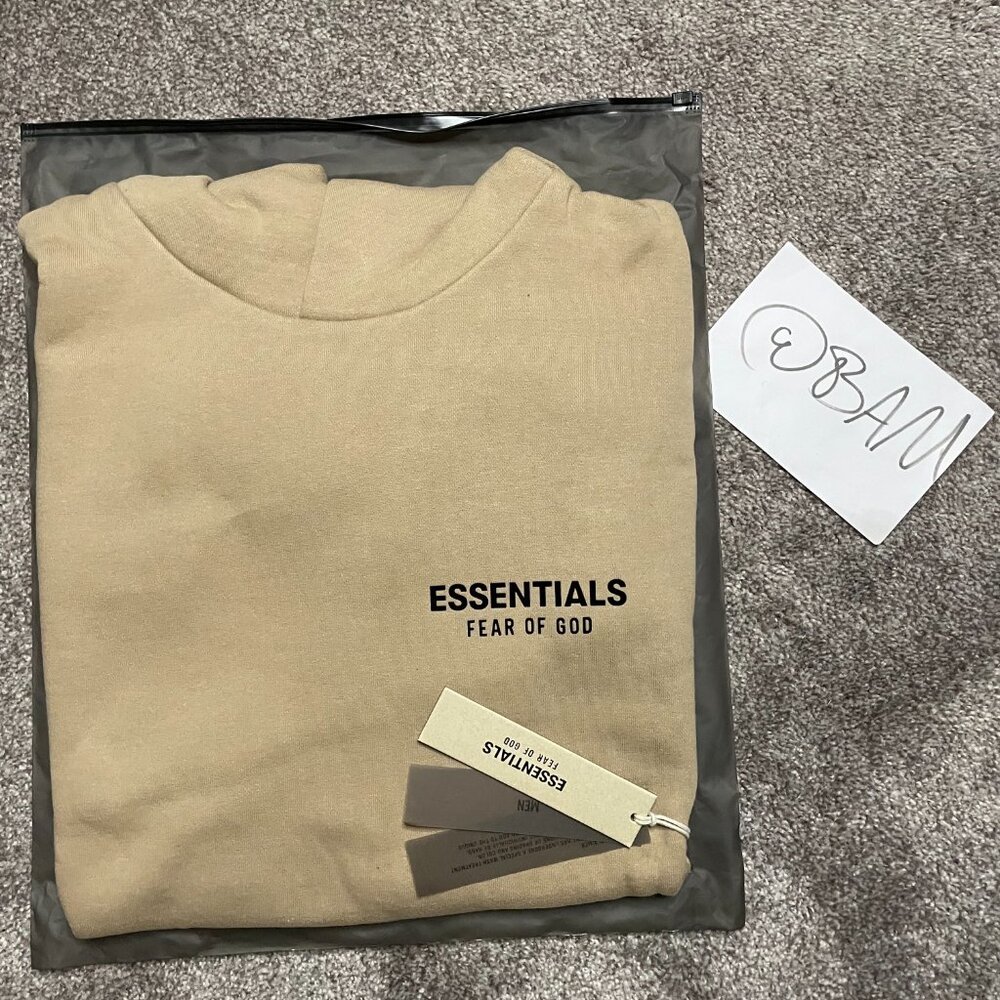 FOG - Fear of God Essentials Desert Sand Fleece Hoodie - (READ DESCRIPTION) - Picture 3 of 11
